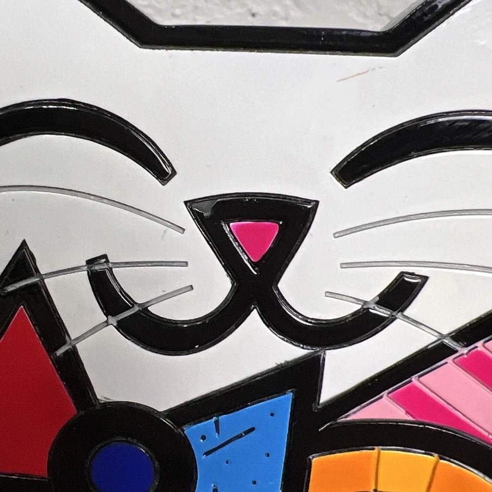 Romero Britto Fun Cat‎ Picture Frame Holds 2.25